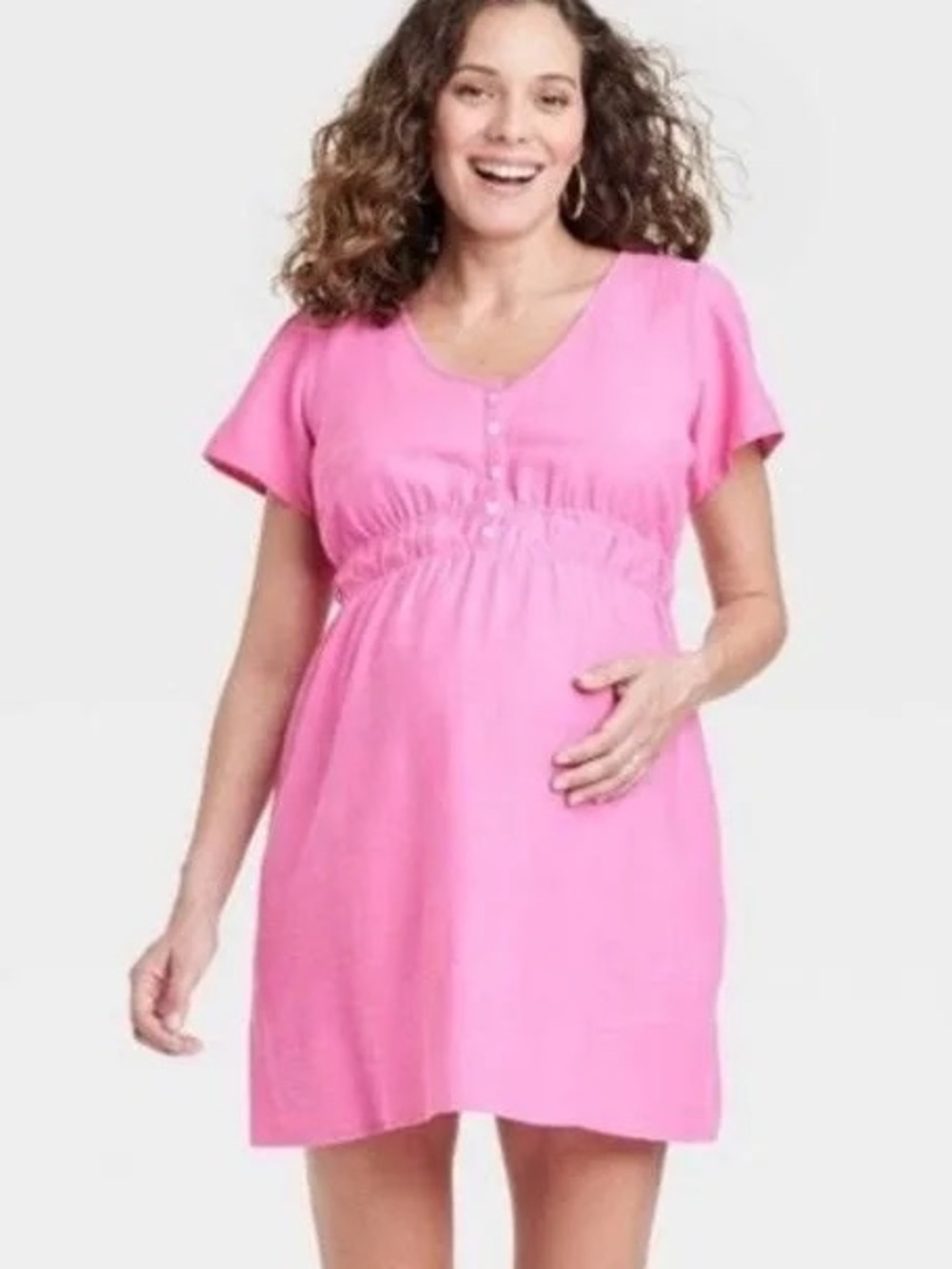 Isabel by Ingrid + Isabel - Womens Maternity Dress - Size XXL - Pink - EUC